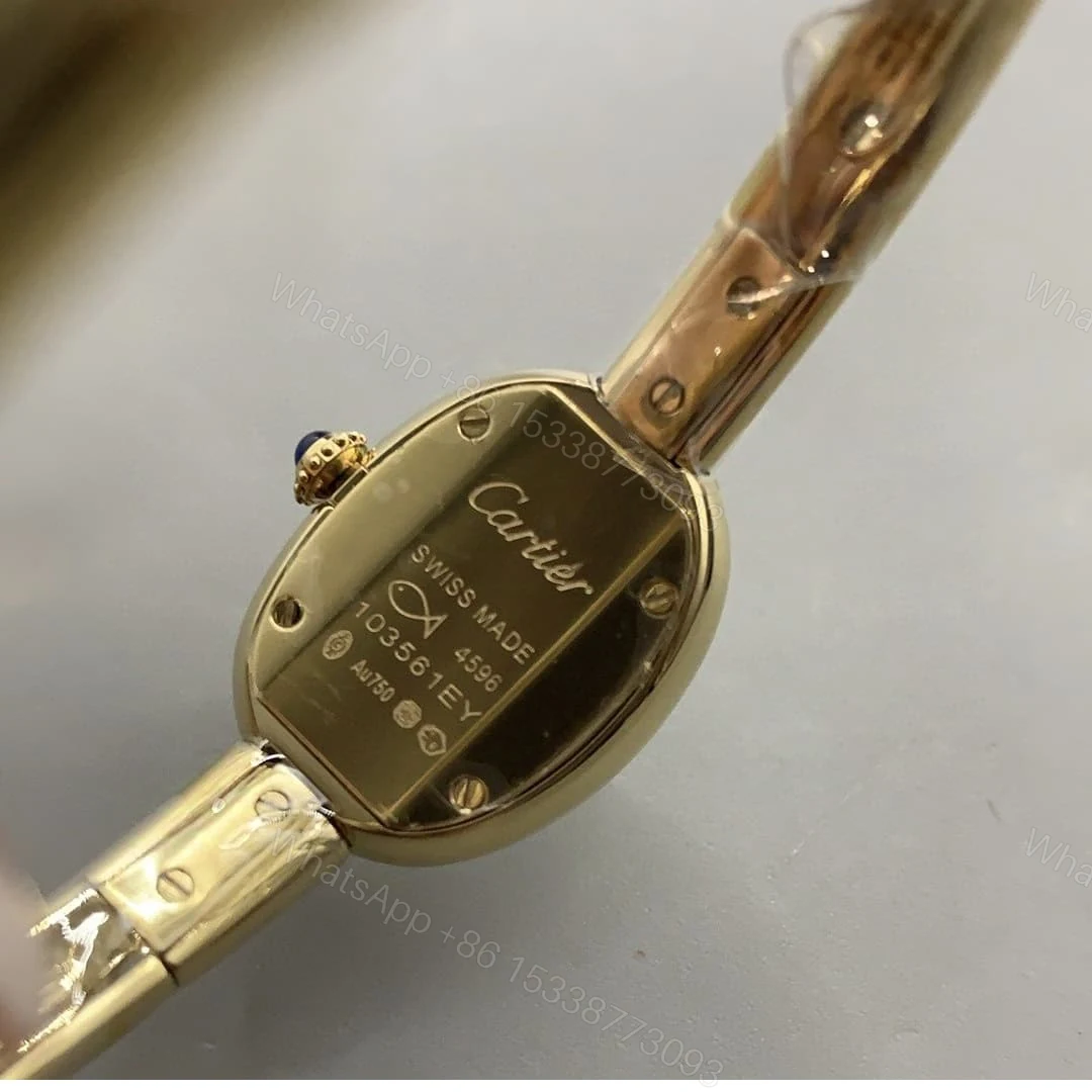 View 7 of Cartier Baignoire Watch Mini Model 18K Yellow Gold 24.6*17.8MM WGBA0045
