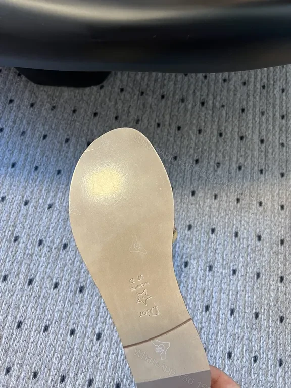 View 5 of Neutral Beige Vegan Leather Luxury Slide Sandals