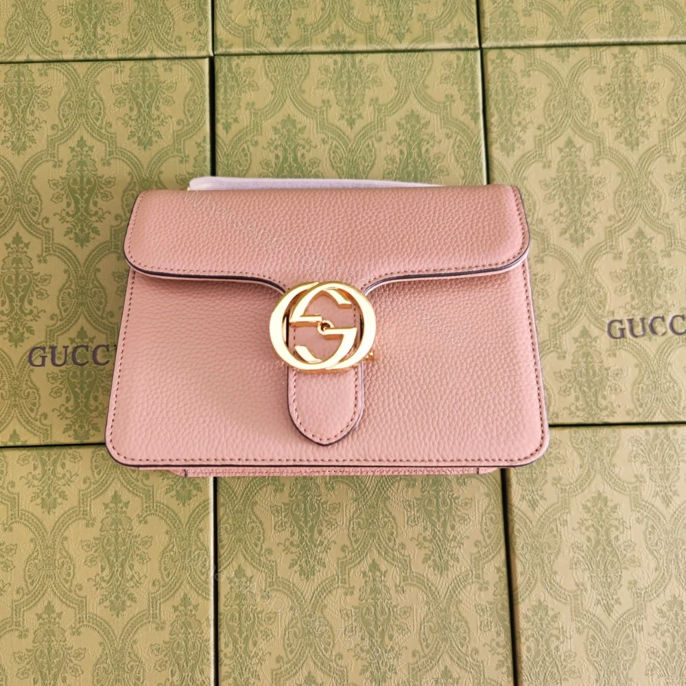 View 2 of Gucci GG Marmont Shoulder Bag Pink 20Cm