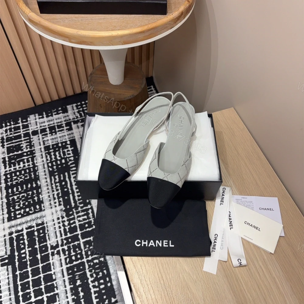 View 8 of 高仿Chanel*25C系列G31319小羊皮休閒平底鞋灰色2CM免檢版