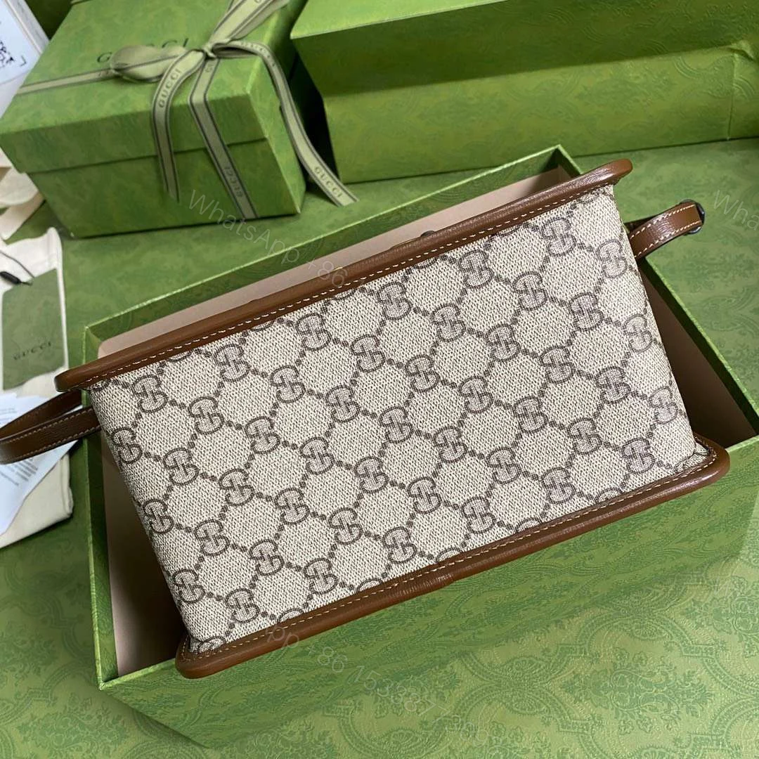 View 4 of Gucci 1955 Luxury Women’s Handbag with Brown Handle 23x16x12cm