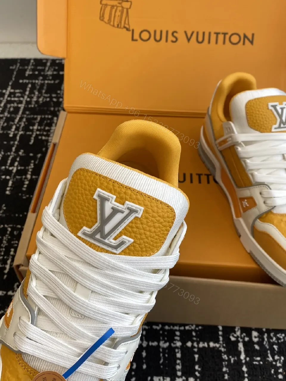 View 7 of Amber Leather High-Top Sneakers: Luxe Street Style, All-Day Comfort