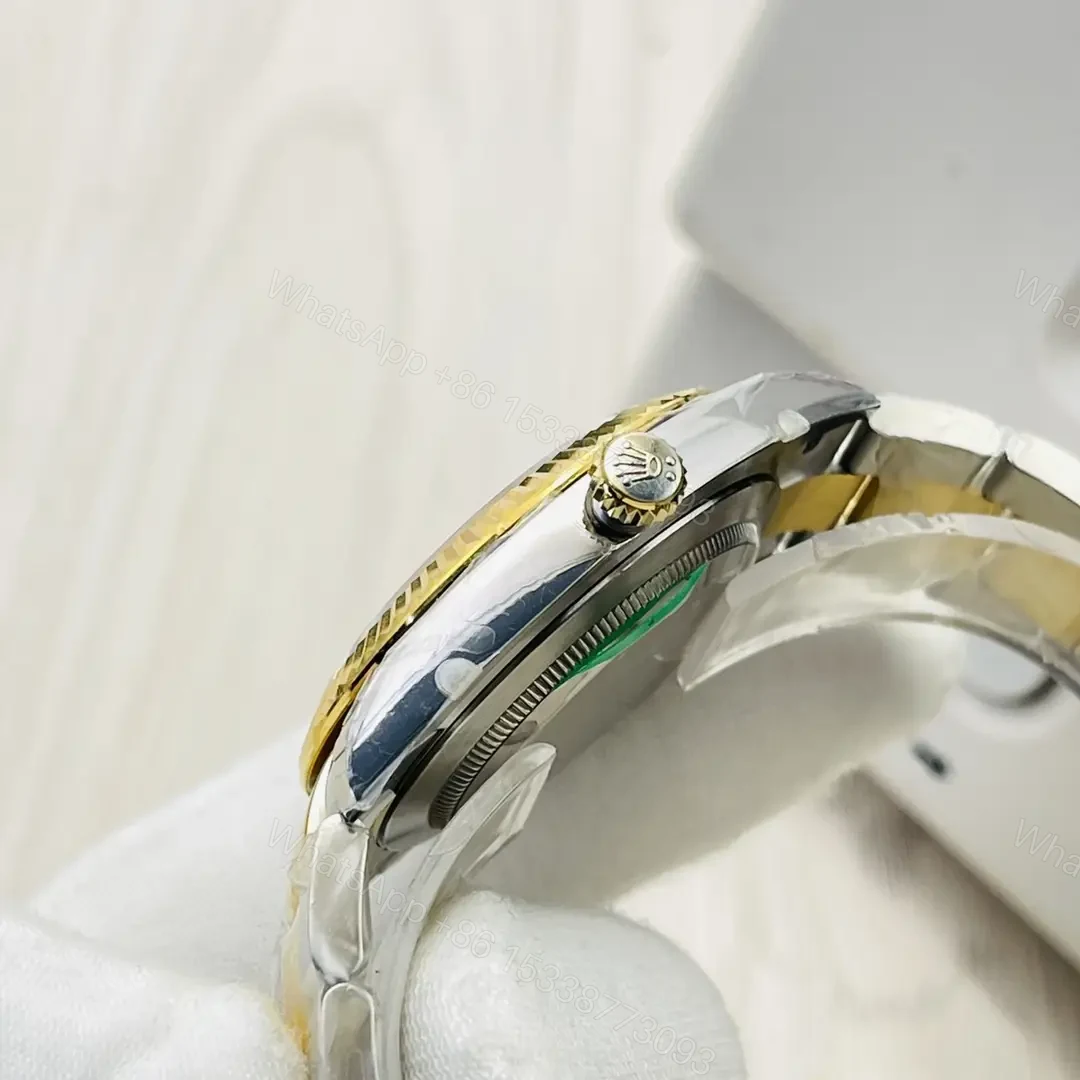 View 5 of Rolex Datejust 41 Yellow Rolesor Fluted Champagne Dial Oyster Bracelet – 126333-0009
