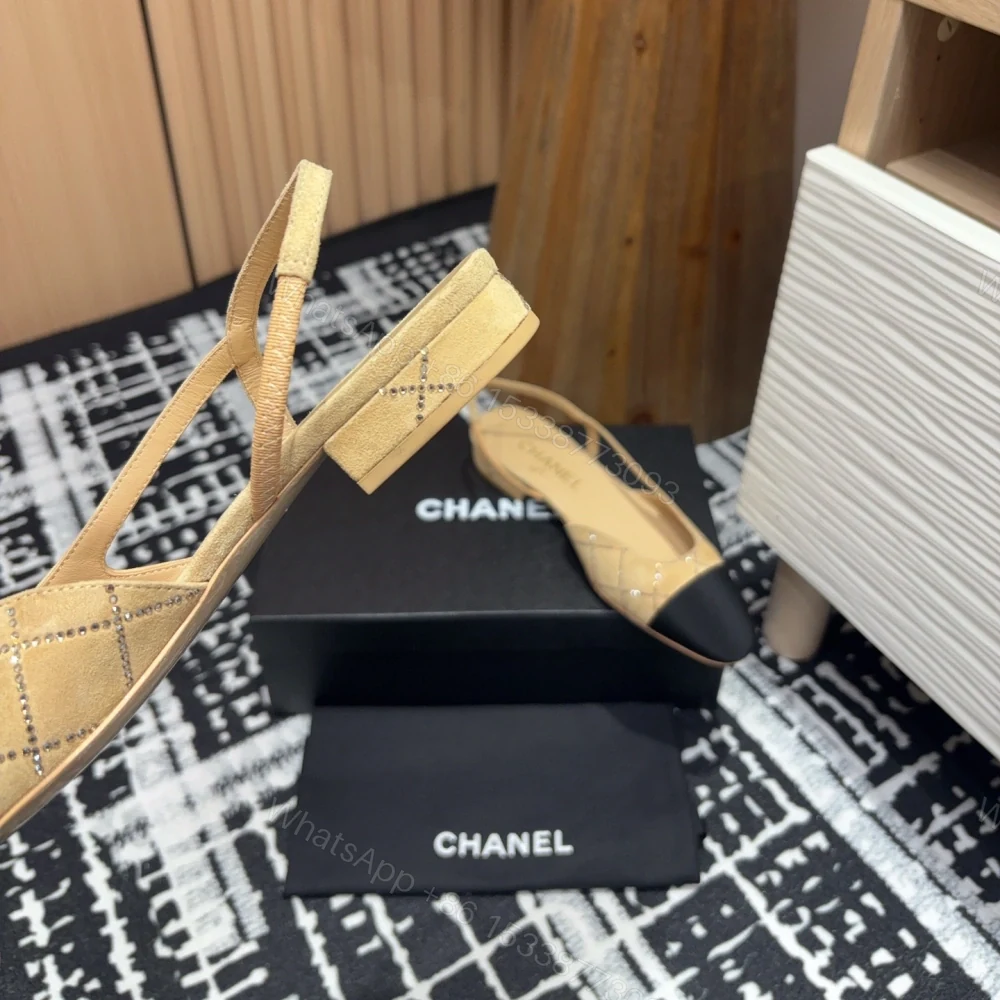 View 6 of 高仿Chanel*25C系列G31330小羊皮休閒平底鞋黃色2CM免檢版