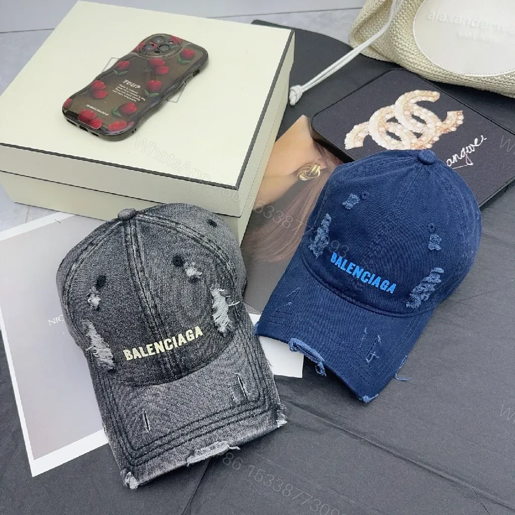 View 7 of Distressed Cotton Cap — Modern Edge, Logo-Centric Style