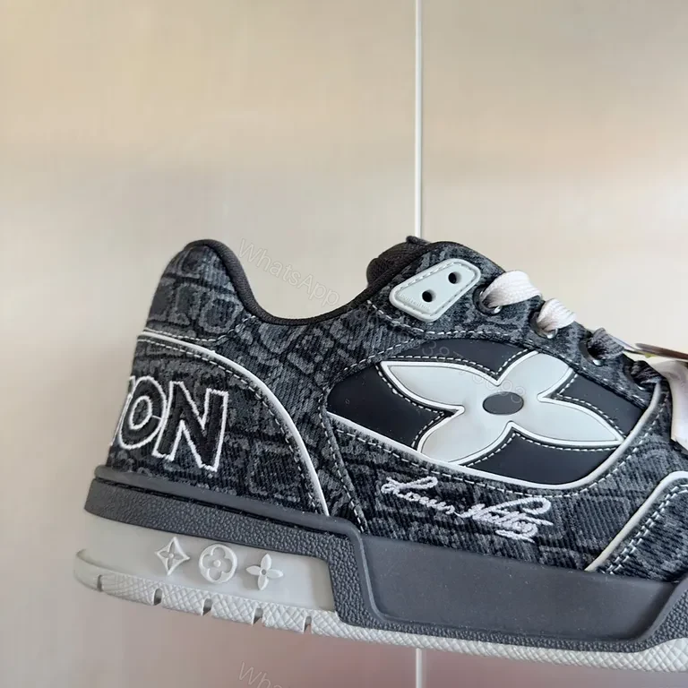View 7 of Dark LV Monogram High-Tops: Luxury Street Sneaker