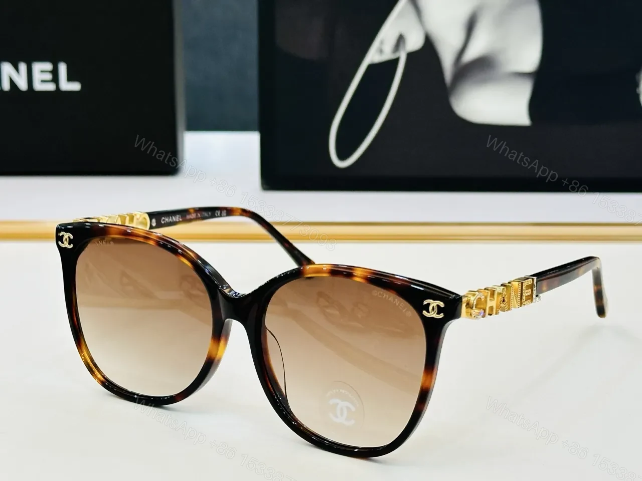 View 8 of Charcoal Sunglasses: Luxe-Style, UV-Guard, Oversized Frame