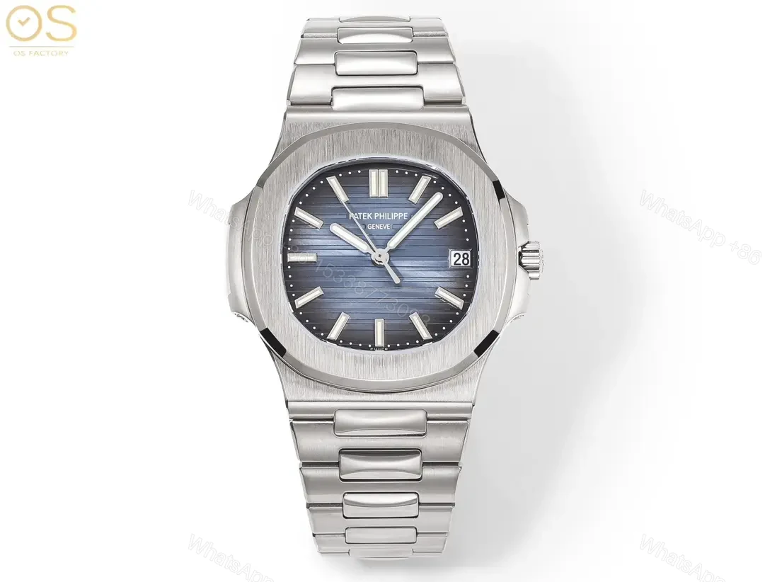 Patek Philippe Steel King Blue Nautilus Watch — view 1