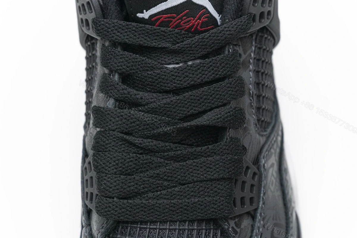 View 5 of Air Jordan 4 Retro Laser Black Gum CI1184-001