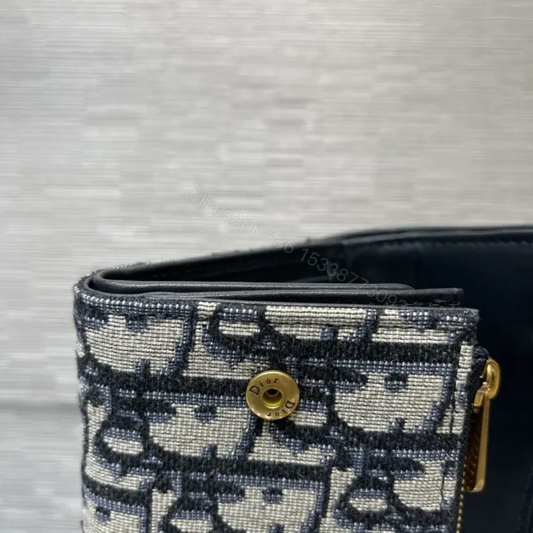 View 3 of Chic Monogram Wallet: Dior-Inspired, Compact Luxury