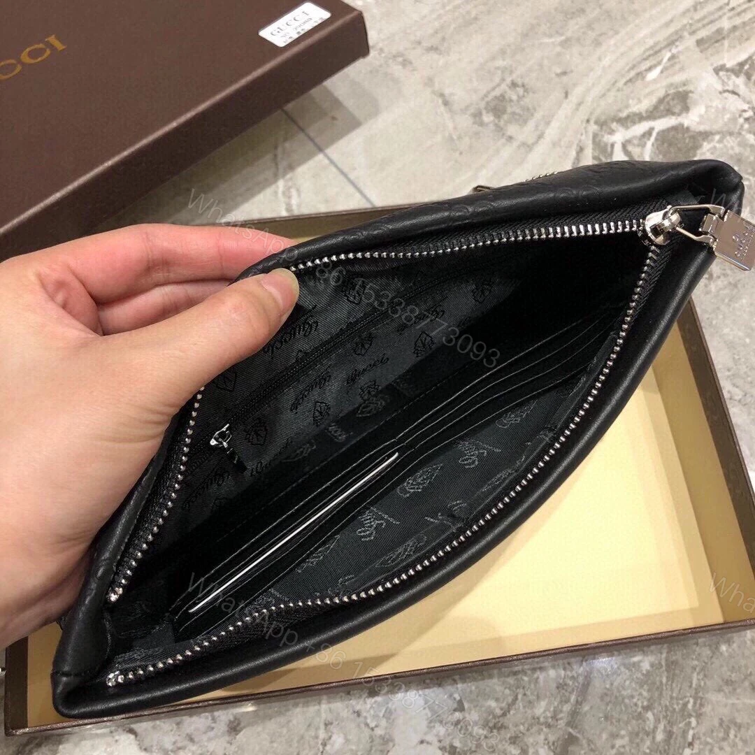View 4 of GUCCI GG SUPREME WEB CLUTCH