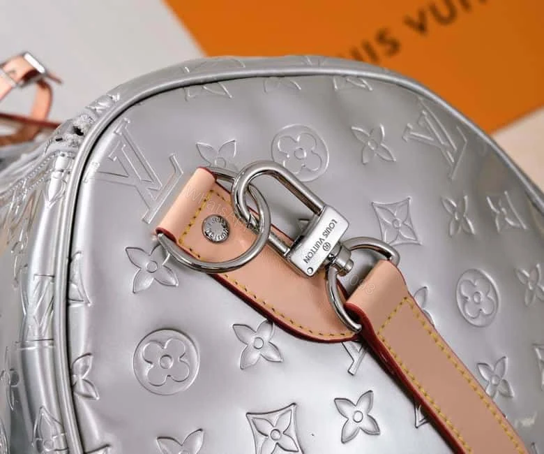 View 6 of LOUIS VUITTON KEEPALL BANDOULIERE 50 SILVER