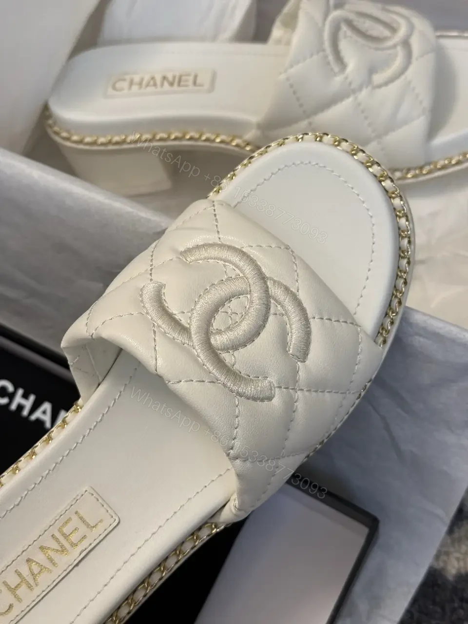 View 10 of Quilted Slip-Ons: Luxury Comfort with Iconic Emblem