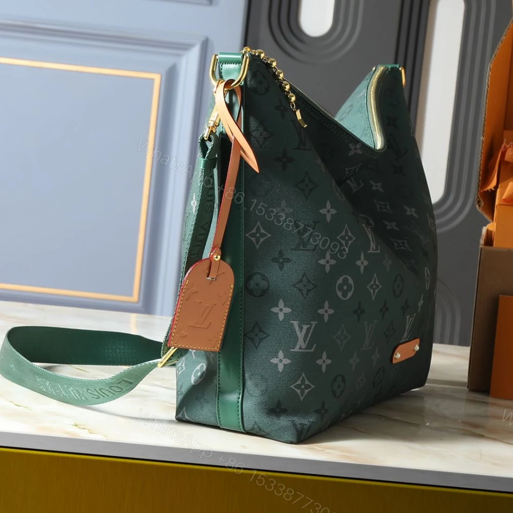 View 3 of Louis Vuitton Vagabond Hobo Monogram Surplus Green 48Cm M27181