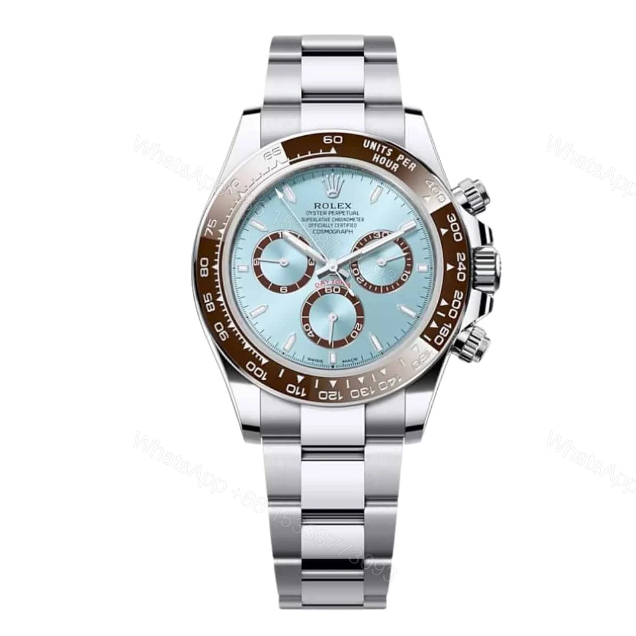 ROLEX COSMOGRAPH DAYTONA SILVER BLUE 40MM M126500LN — view 1
