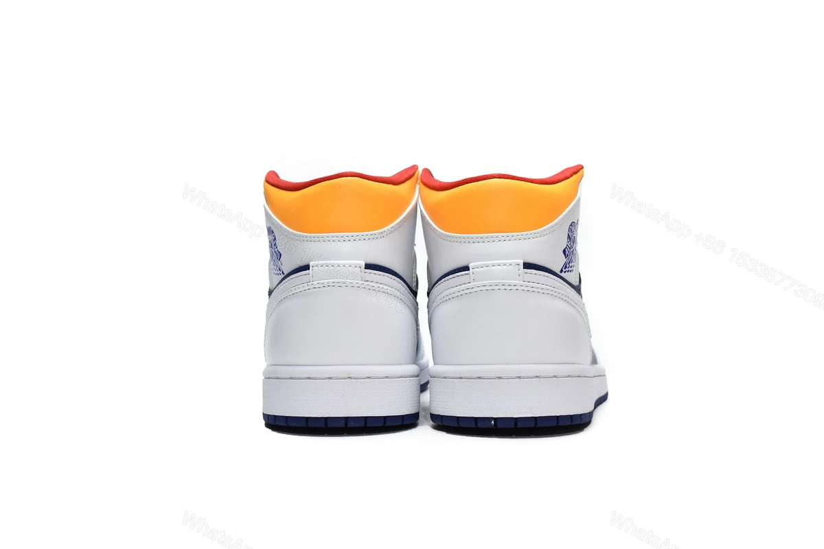 Air Jordan 1 Mid Royal Blue Laser Orange 554724-131 — view 2