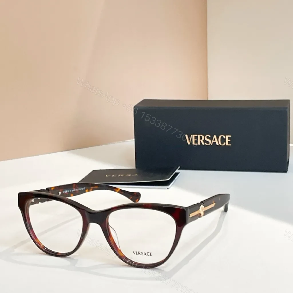 View 7 of Chic Black Acetate Round-Rectangle Eyewear with Gold Accents