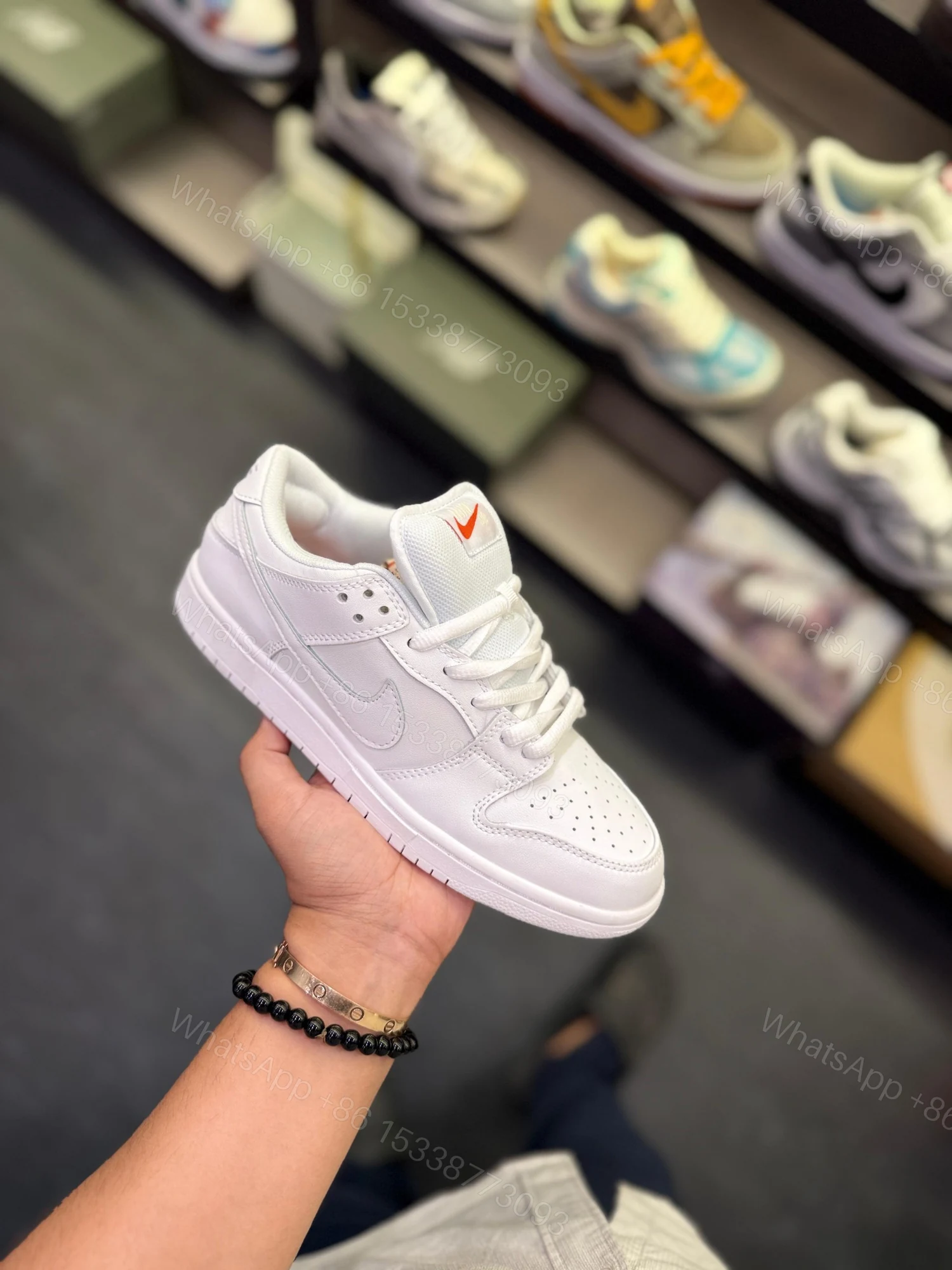 View 7 of FIRST COPY NIKE SB DUNK TRIPPLE WHITE FOR MEN