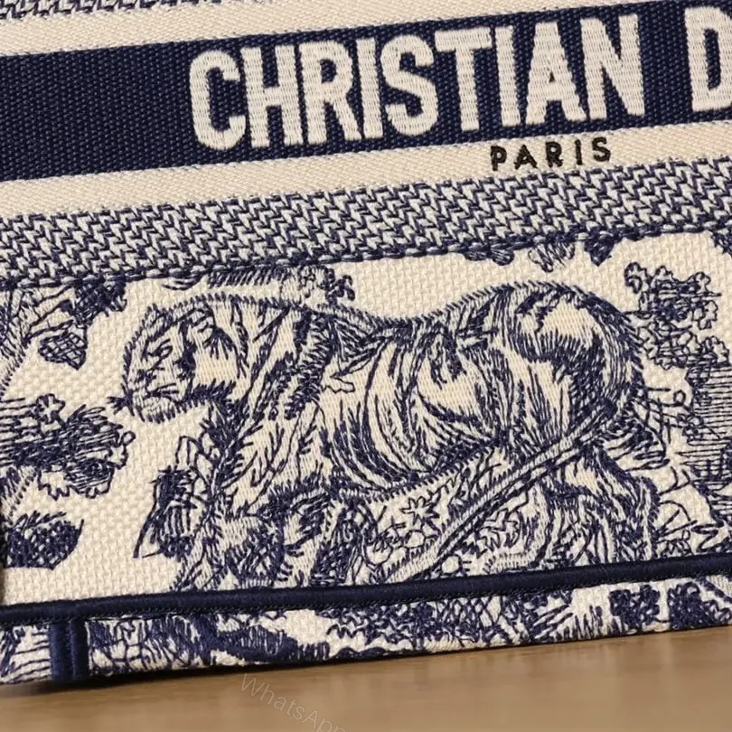 View 9 of 高仿Dior*BookTote系列藍色茹伊手袋S