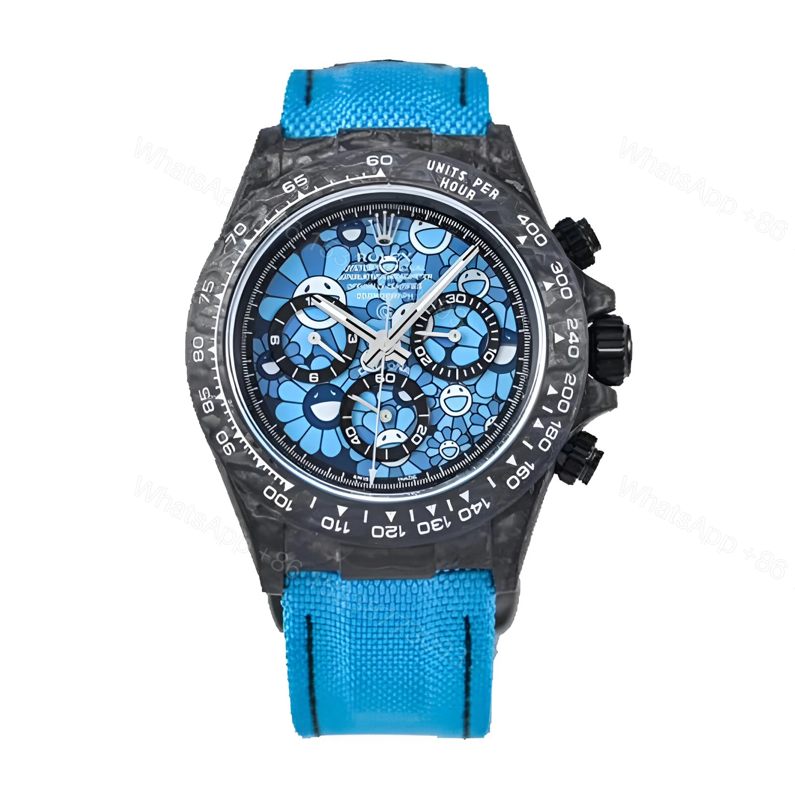 Rolex Daytona Cosmograph Blue Sun Flower Pattern Dial Replica — view 1