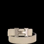 View 5 of HERMES LEATHER BELT GOLD BUCKLE BLACK 38MM
