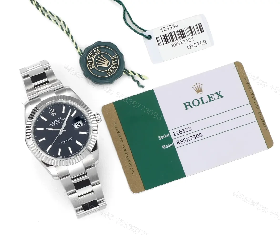 View 9 of Clean Factory JVS Rolex Datejust Black Fluted Silver