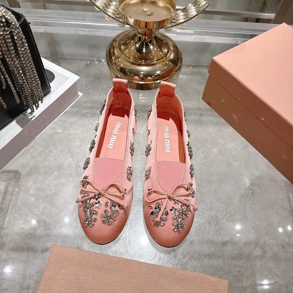 View 3 of MIUMIU Satin ballerinas