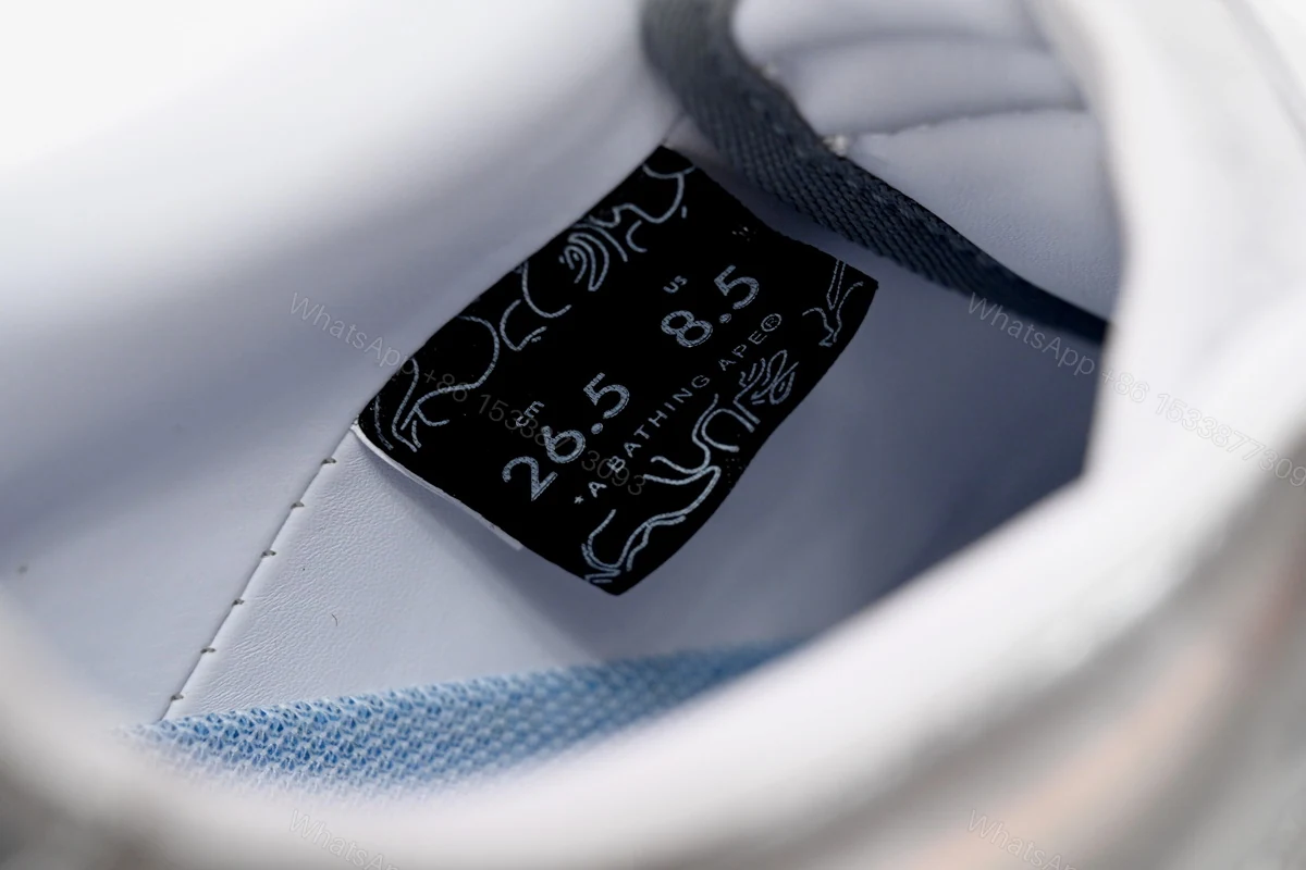 View 5 of A Bathing Ape Bape Sta Low Silver 1H73 191 921