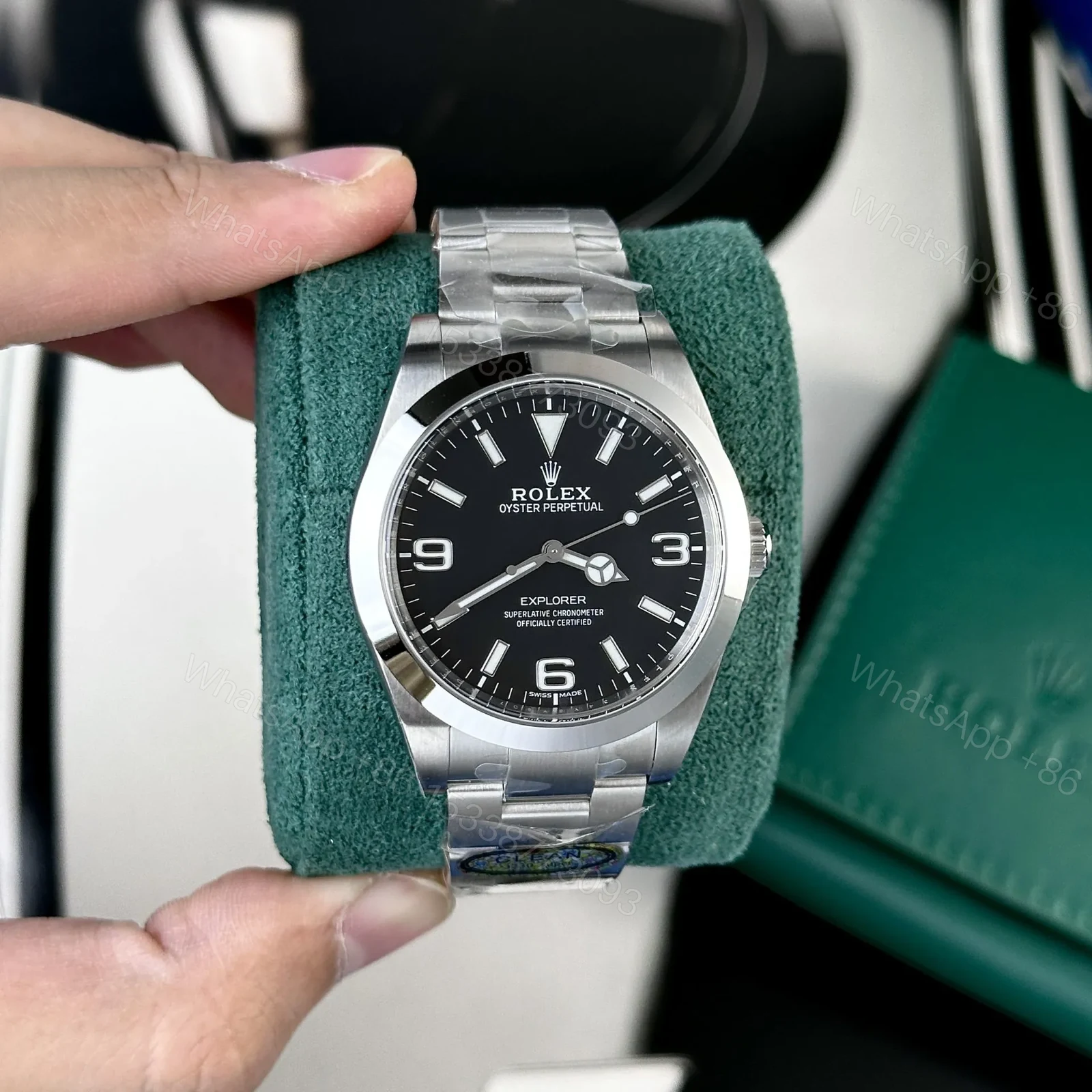 View 2 of Superclone Rolex Explorer Black Dial 224270