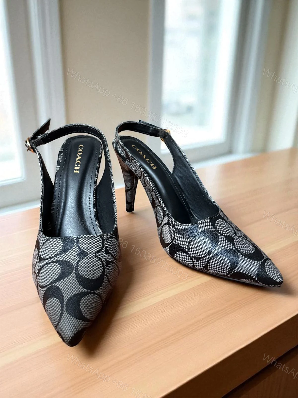 View 5 of FIRST COPY COACH HEELS FOR WOMEN
