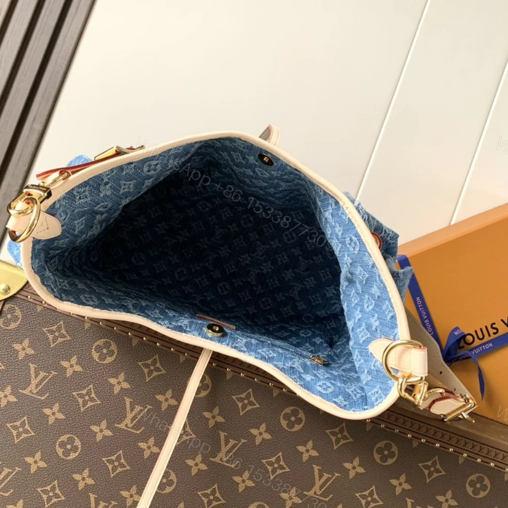 View 9 of Louis Vuitton Carryall Cargo PM Blue Denim 33Cm