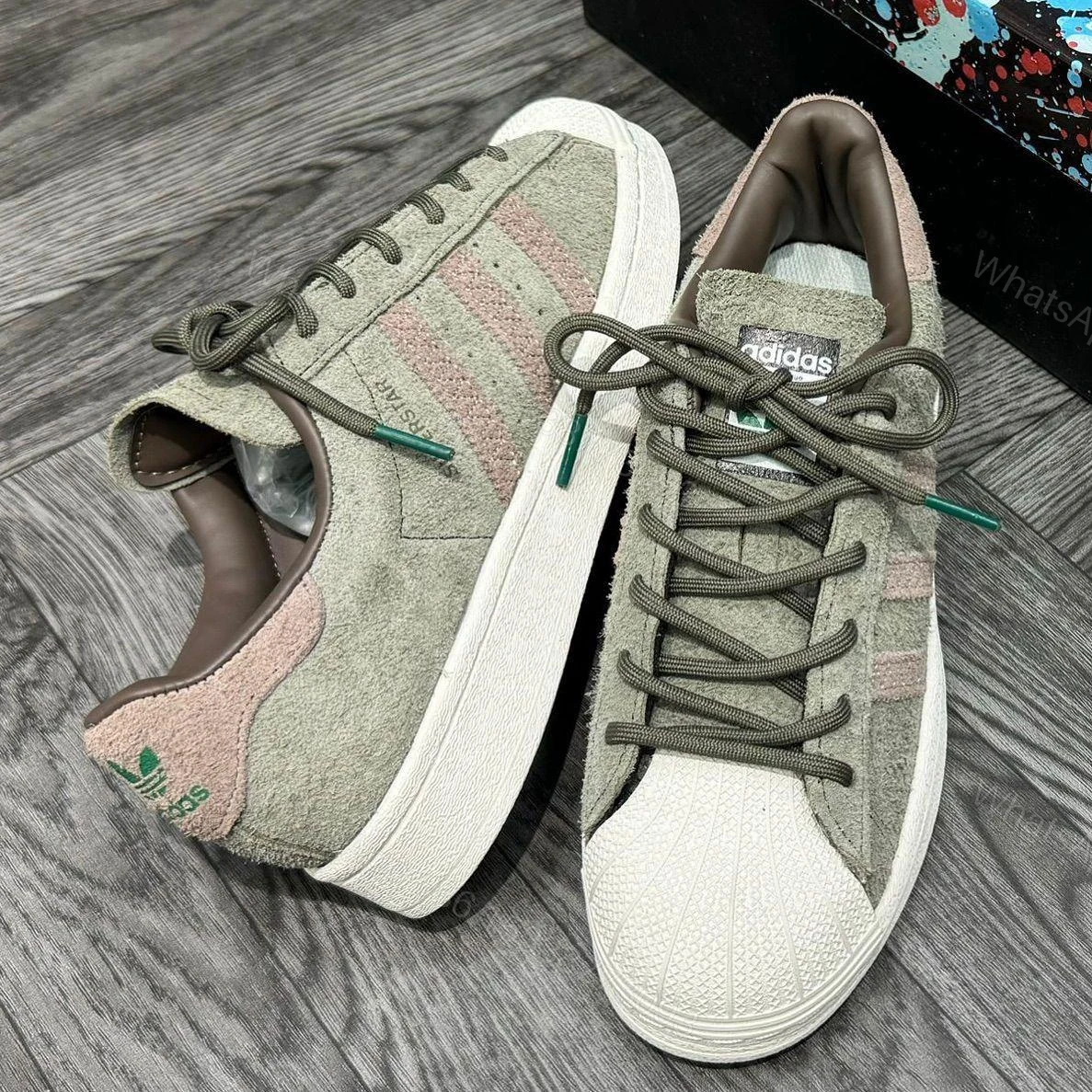 View 3 of ADIDAS ORIGINAL SUPERSTAR BROWN OFF WHITE