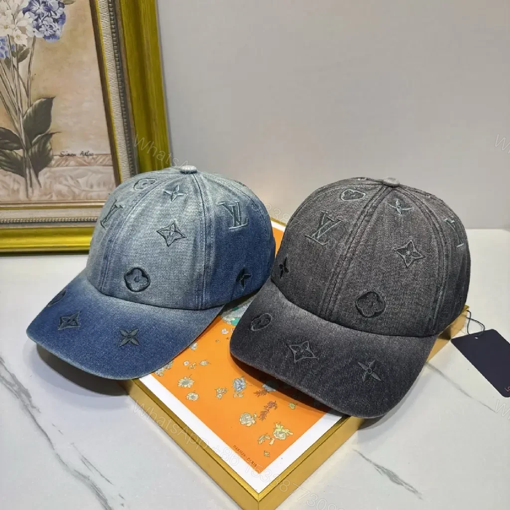 View 9 of Denim-Trim Logo Cap: Subtle Luxury, All-Day Elevation