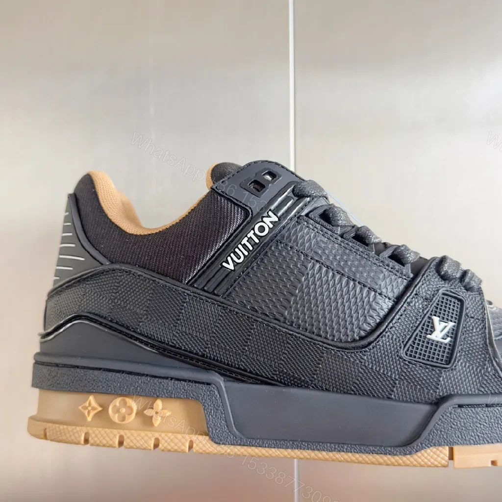 View 6 of Black Leather Mesh Runner: Luxe, Versatile, Cushioned Comfort Sneakers