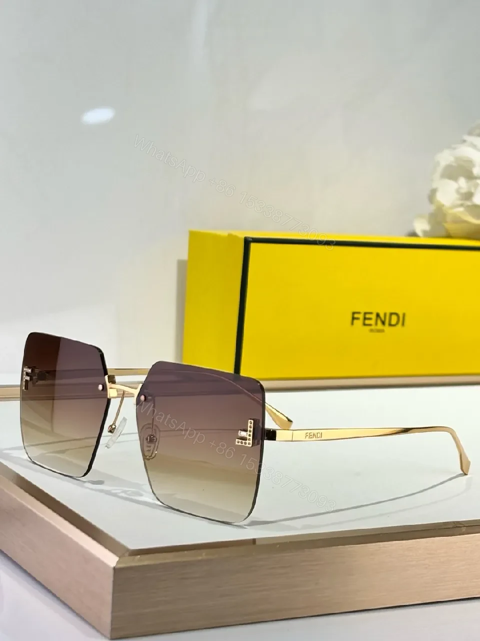 View 6 of Bold Gradient Square Sunglasses, Luxe UV Protection, Designer Flair