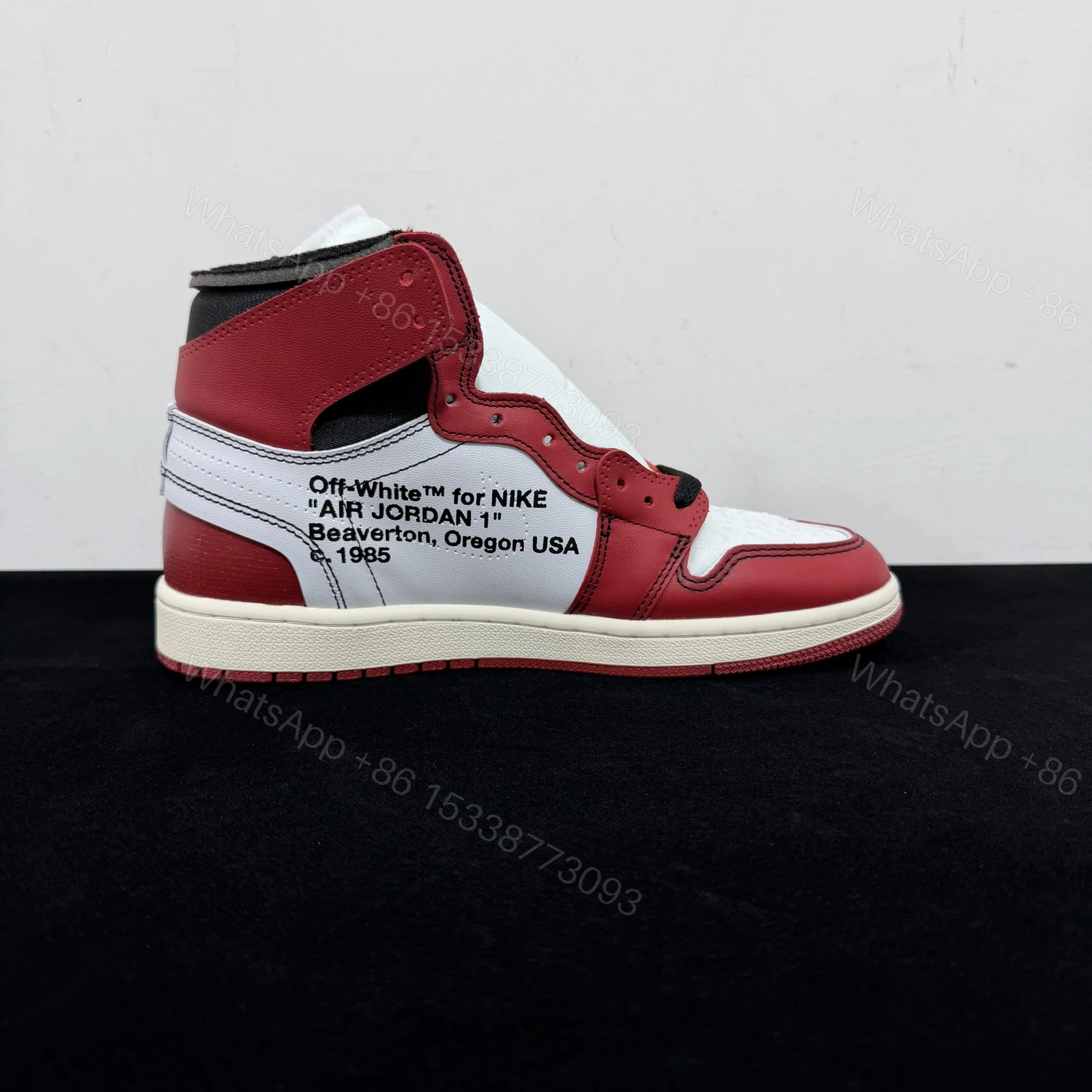 View 2 of Off-White × Air Jordan 1 Retro High “Chicago” Reps