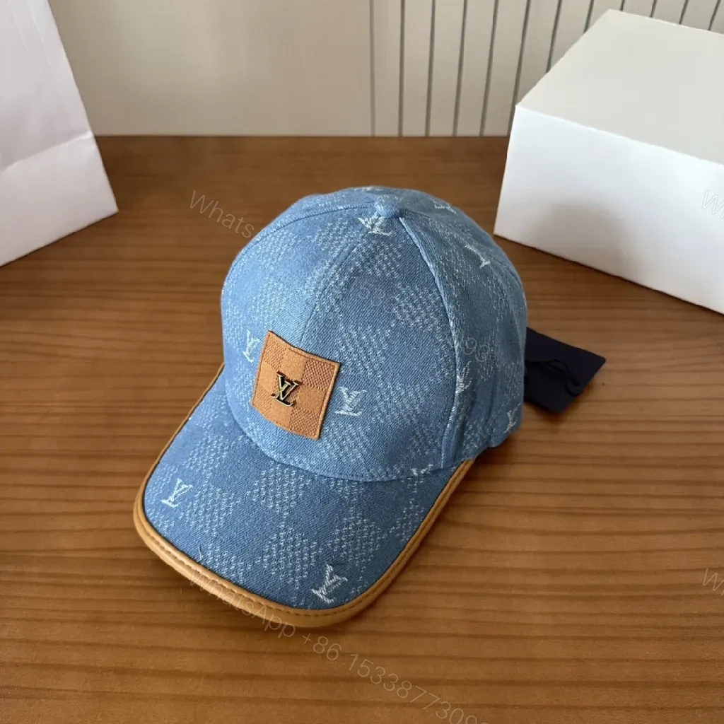 Denim Monogram Cap: Modern Luxe, Durable, Everyday Wear — view 1