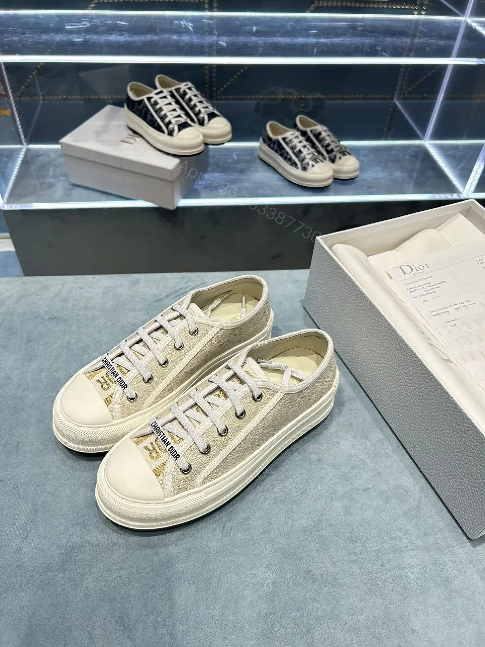 View 9 of Canvas-Lined Luxury Sneakers: Couture-Inspired Everyday Glam