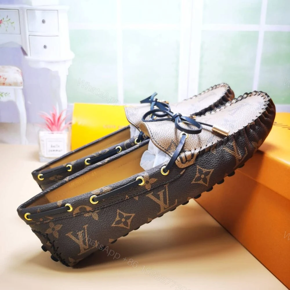 View 7 of Louis Vuitton Gloria Flat Loafers Brown 1ABV23