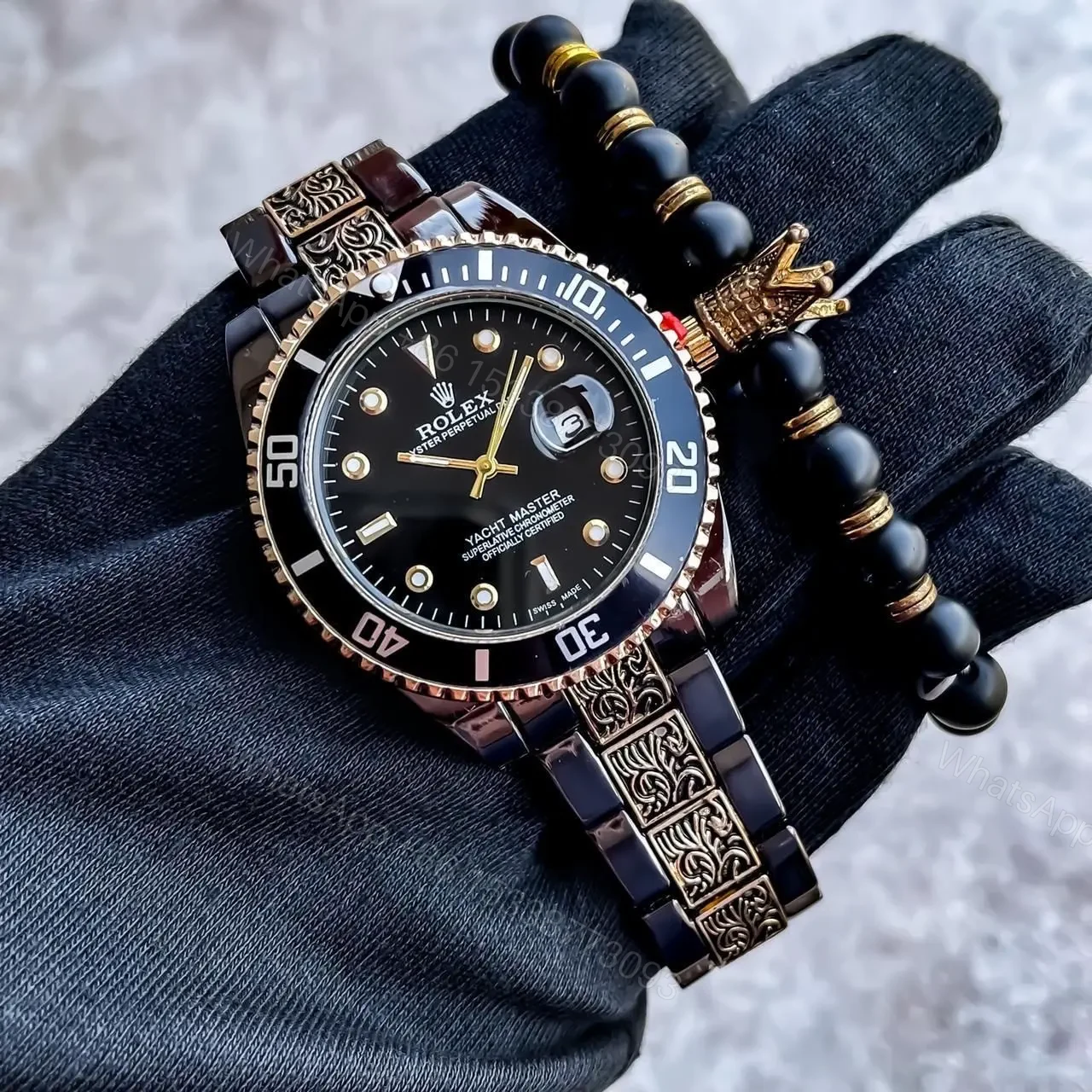 View 3 of Rolex Hand Engraved Quartz
