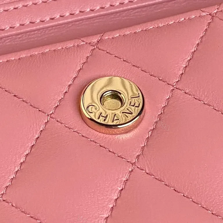 View 8 of Pink Quilted Chanel-Style Compact Bag: Everyday Luxe Edge