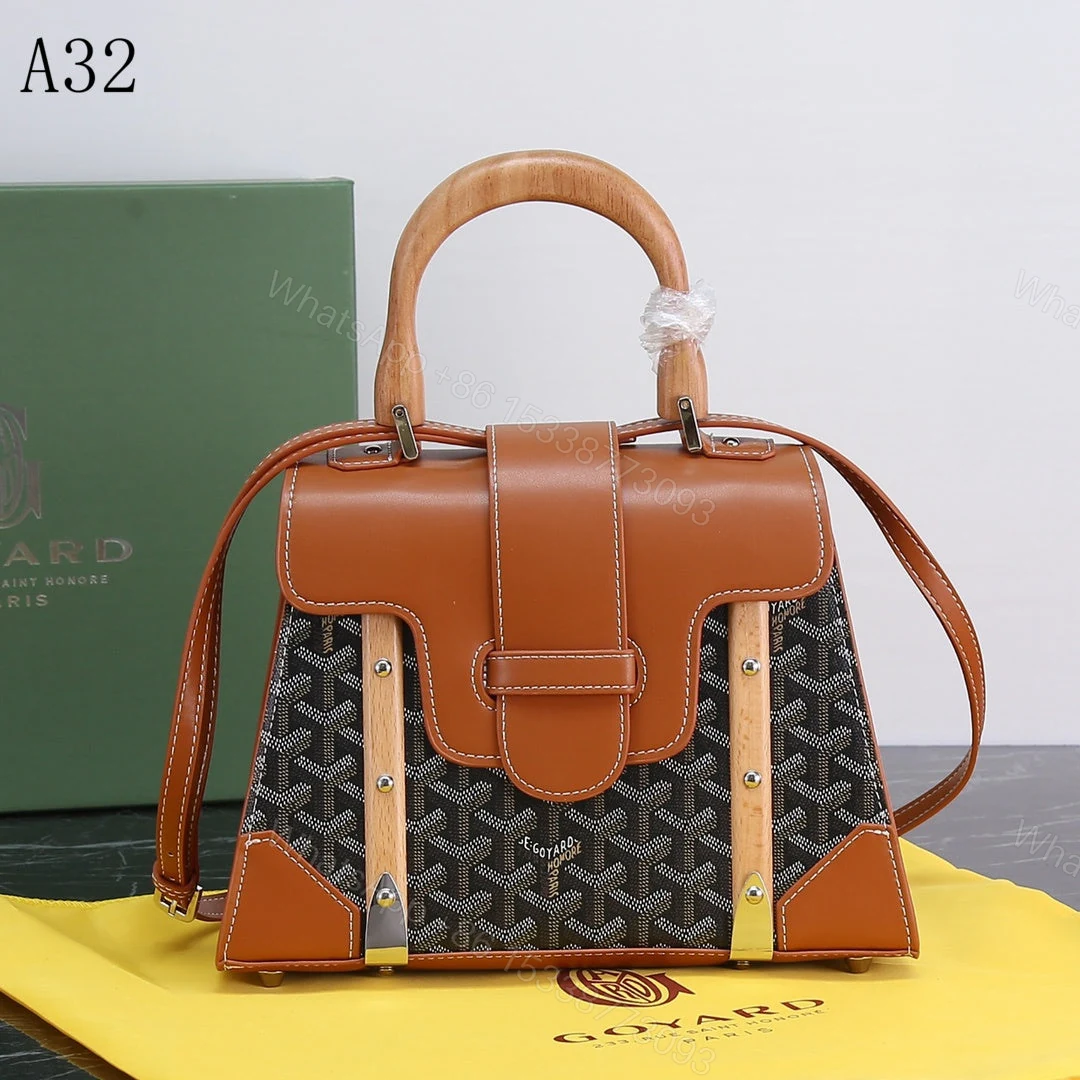View 3 of GOYARD SAIGON PM BAG BLACK & TAN 20CM