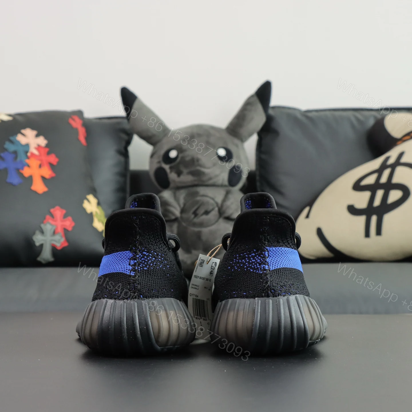 View 7 of Yeezy Boost 350 V2 Dazzling Blue Replicas