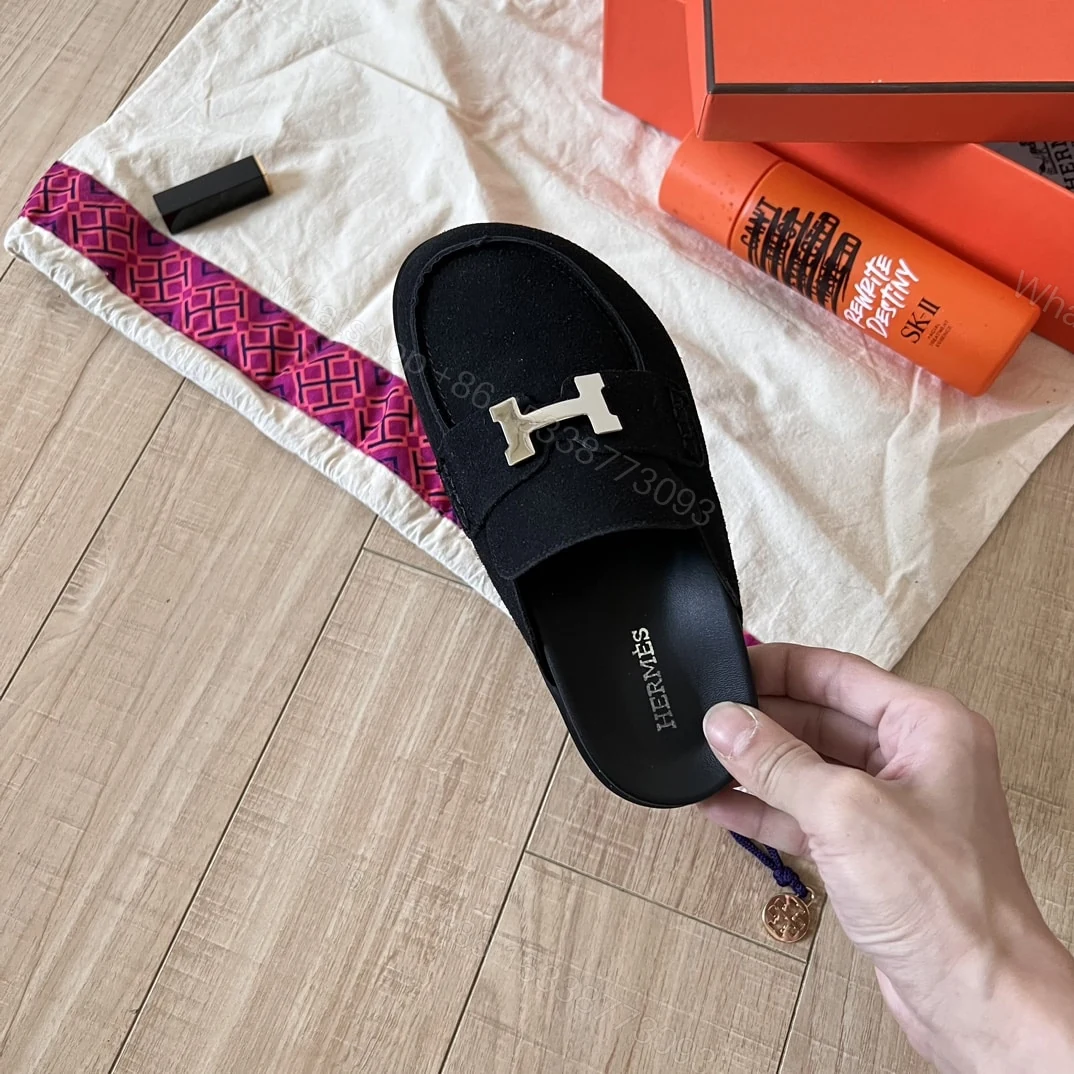 View 6 of HERMÈS GO MULE H SANDAL IN BLACK