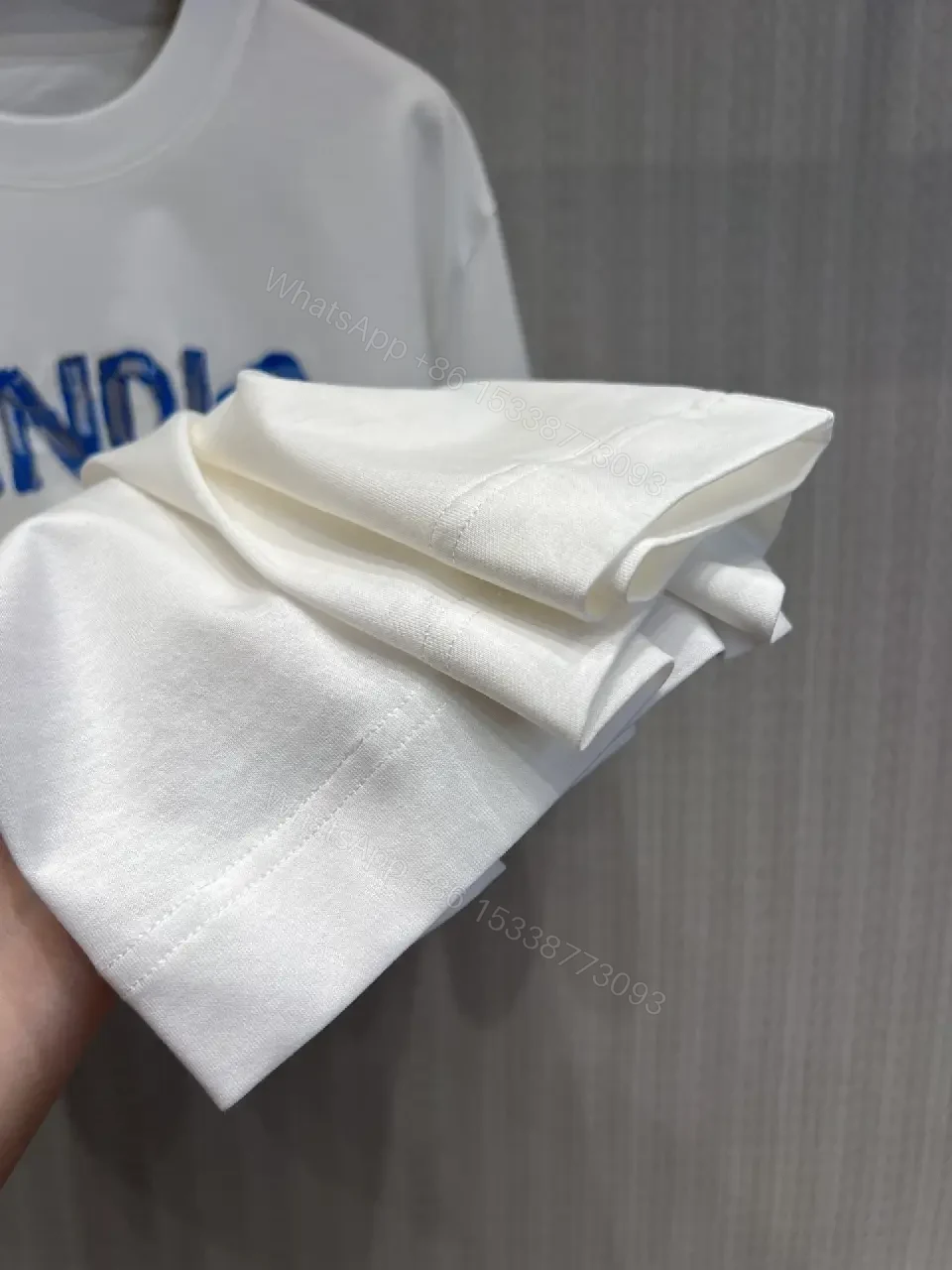 View 10 of Minimalist White Tee with Bold Embroidery: Everyday Luxe Tee