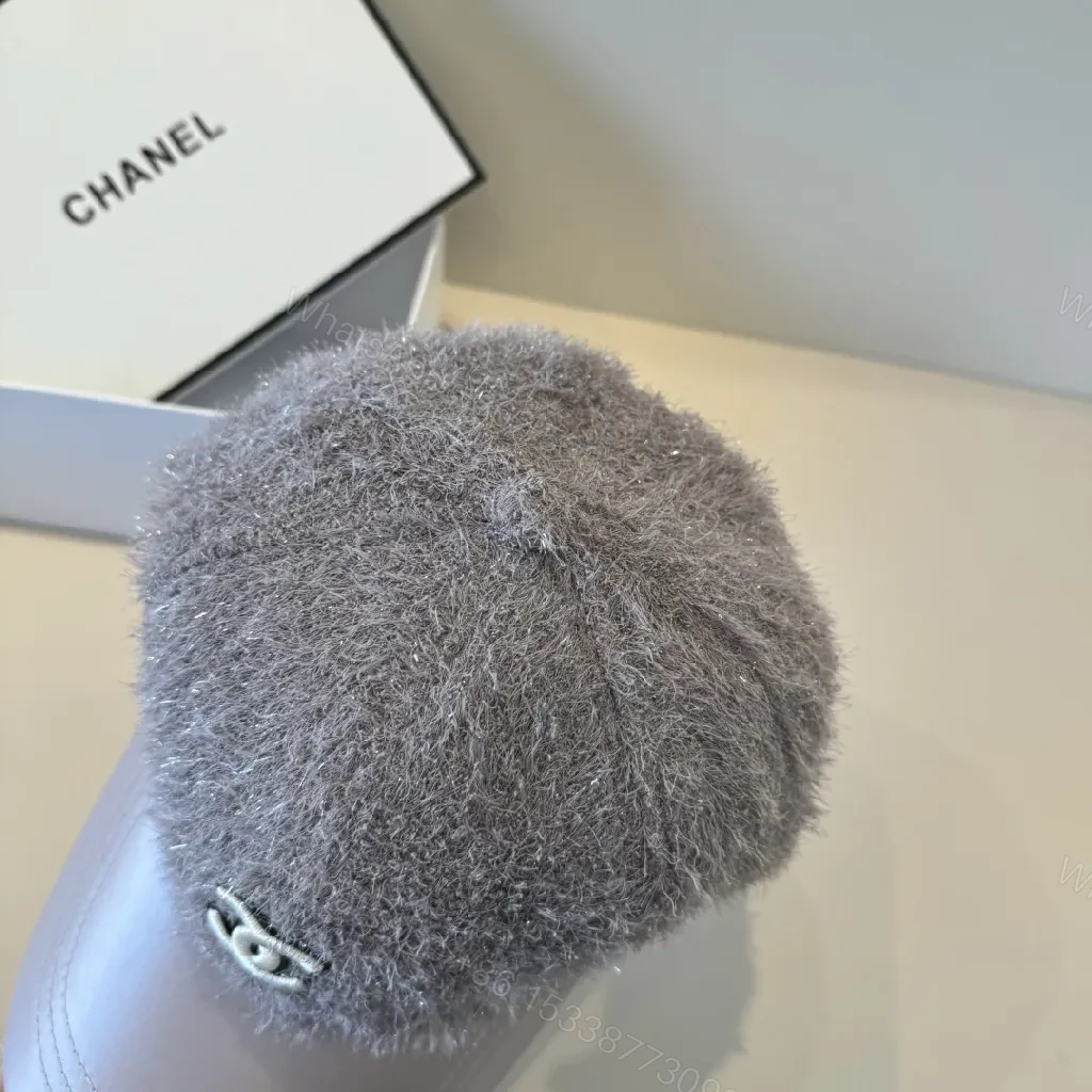 View 2 of Lux Fur-Trim Cap: Subtle Luxe, Soft Comfort, Modern Style