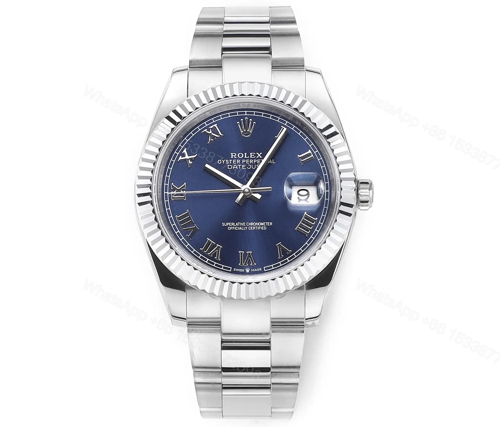 DJ Factory Clean Factory DDF Blue Datejust 41mm Steel Watch — view 1