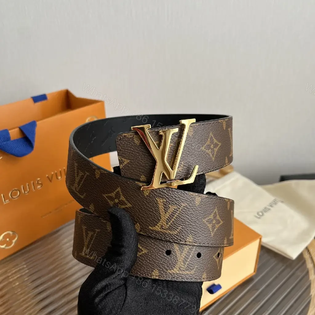 View 6 of Brown Monogram Belt Style Accessory with LV Buckle