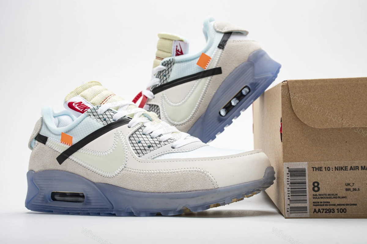 Off-White x Nike Air Max 90 “All White” AA7293-100 — view 2
