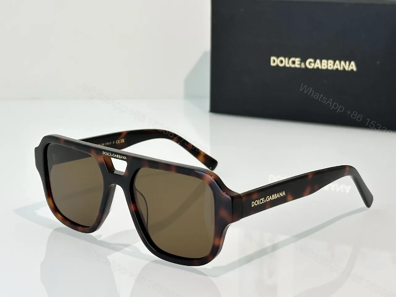 View 2 of Bold Plaid Frames Sunglasses: Designer-Style, UV Protection